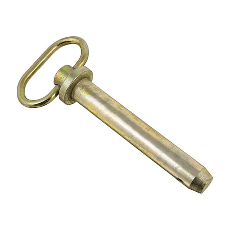 Detent Hitch Pin, 3/4 in Dia, 6 in Usable L, Steel, 1 PK MPN:HP-0750-4000R