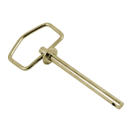 Detent Hitch Pin, 3/4 in Dia, 5-1/4 in Usable L, Steel, 1 PK MPN:HP-0750-5250S