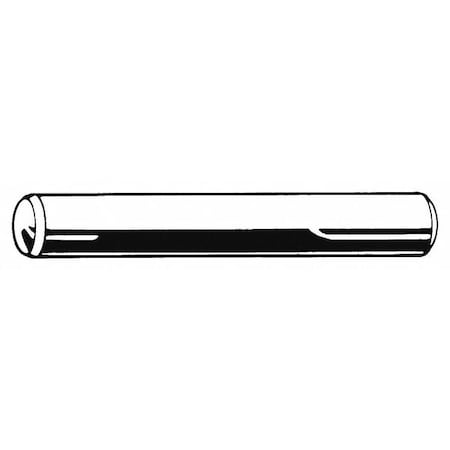 Standard Dowel Pin, 12 mm Nominal Dia, 80 mm L, Steel, 1 PK MPN:M39078.120.0080