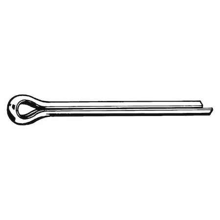 Extended Prong Cotter Pin, 9 mm Dia, 46 mm L, Low Carbon Steel, 25 PK MPN:M39350.080.0045