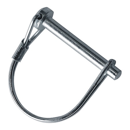 Double Wire Snap Safety Pin, 5/16 in Dia, 1-3/8 in Lg, 1-5/8 in Shank Lg, 1 PK MPN:SNAP-312-1375R