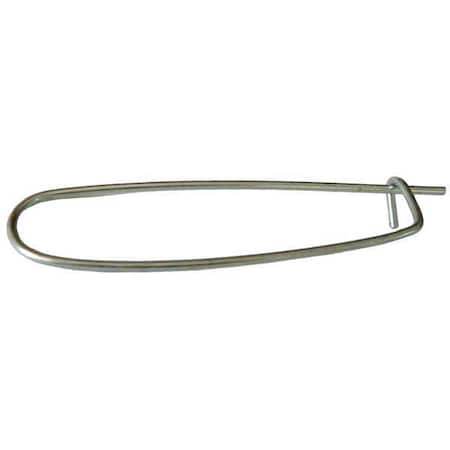 Single Wire Tab Lock Safety Pin, 1/16 in Dia, 2-1/2 in Lg, 0.063 in Wire Dia, 5 in Shank Lg, 100 PK MPN:U39631.006.0250