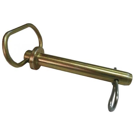 Detent Hitch Pin, 3 in Dia, 9 in Usable L, Steel, 1 PK MPN:U39665.100.0700