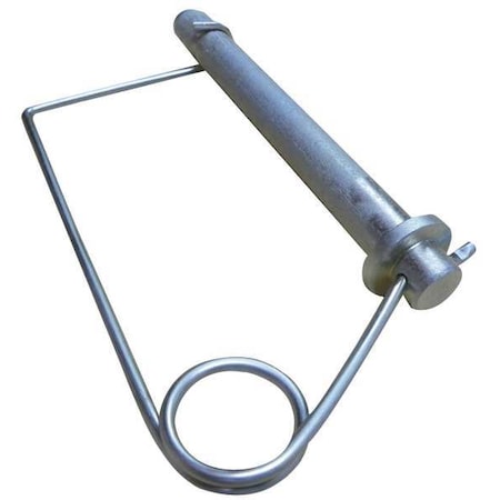Single Wire Tab Lock Safety Pin, 3/4 in Dia, 8 in Lg, 0.177 in Wire Dia, 7-11/32 in Shank Lg, 1 PK MPN:U39681.075.0600