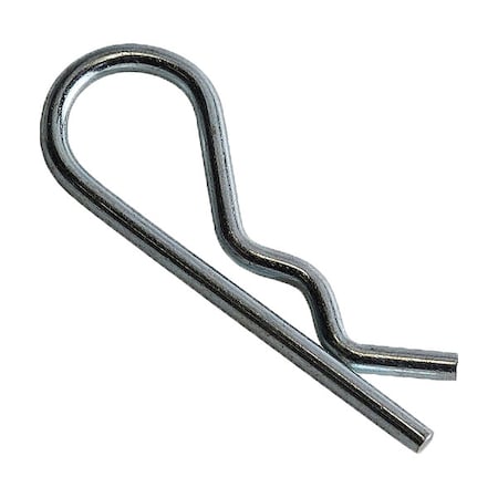 Bridge Cotter Pin, 3/32 in Dia, 1-5/8 in L, Spring Wire, 100 PK MPN:WWG-BP203