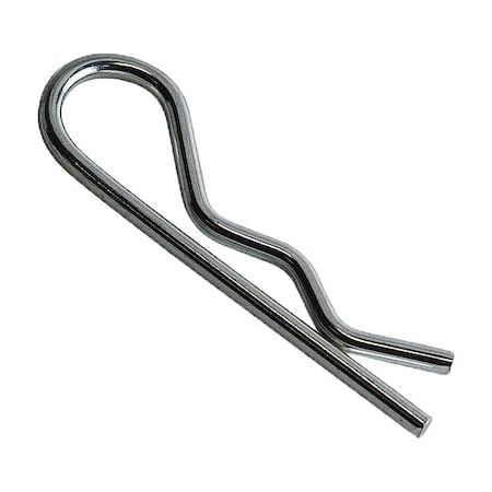 Bridge Cotter Pin, 1/8 in Dia, 2-9/16 in L, Spring Wire, 25 PK MPN:WWG-BP211