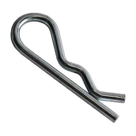 Bridge Cotter Pin, 1/8 in Dia, 1-15/16 in L, Spring Wire, 100 PK MPN:WWG-BP216