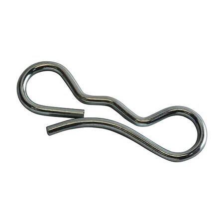 Bridge Cotter Pin, 3/32 in Dia, 1-7/8 in L, Spring Wire, 50 PK MPN:WWG-BTC0910312