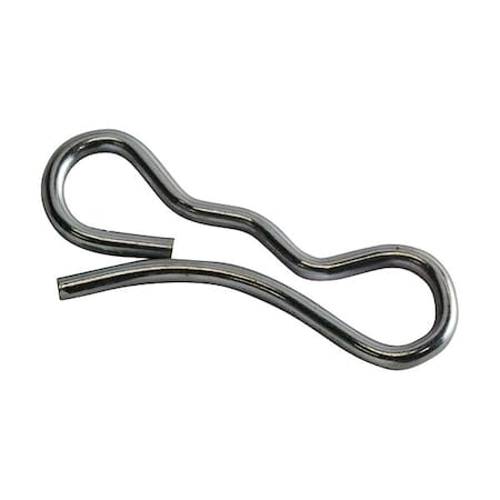 Bridge Cotter Pin, 1/8 in Dia, 2-3/4 in L, Spring Wire, 50 PK MPN:WWG-BTC1200437