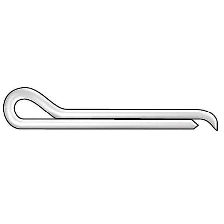 Extended Prong Cotter Pin, 1/4 in Dia, 1-1/4 in L, Low Carbon Steel, 100 PK MPN:WWG-CPHZ-042