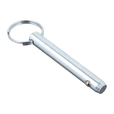 Detent Hitch Pin, 3/8 in Dia, 2-1/2 in Usable L, Steel, 5 PK MPN:WWG-DTP03752500