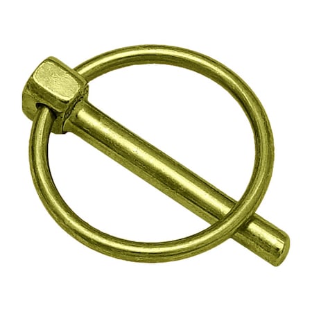 Lynch Pin, 3/16 in Dia, 1-9/16 in L, 1-5/16 in Usable Lg, Steel, 10 PK MPN:WWG-LP1871312