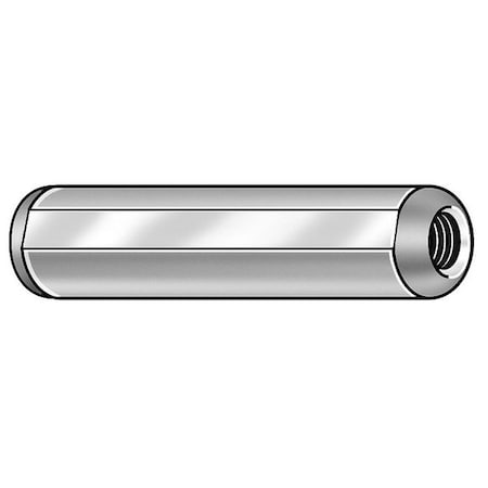 Flat Vent Pull Out Dowel Pin, 1/2 in Nominal Dia, 1-1/2 in L, Steel, 1 PK MPN:Z1224