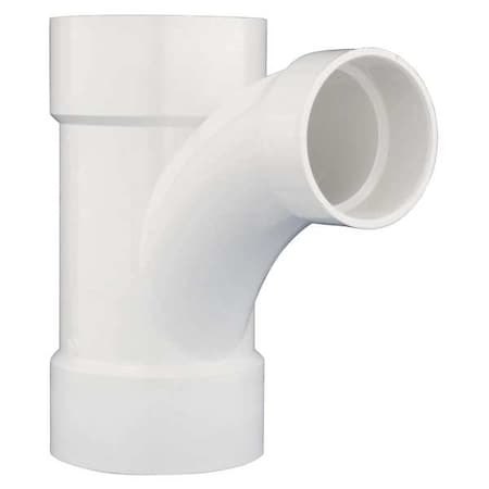PVC Wye and 45 Degree Elbow, Hub, 6 in x 6 in x 4 in Pipe Size MPN:05267