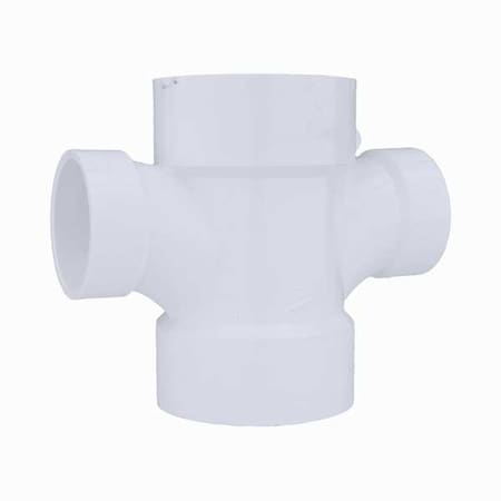 PVC Sanitary Tee, Hub, 3 in x 3 in x 2 in x 2 in Pipe Size MPN:05820
