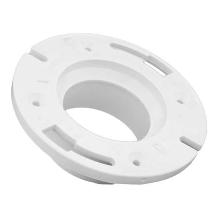 PVC Closet Flange with Stop, Hub, 4 in x 3 in Pipe Size MPN:05903