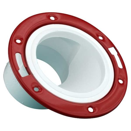 PVC Closet Flange, Hub, 4 in x 3 in Pipe Size MPN:05920