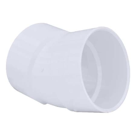 PVC Elbow, 22-1/2 Degrees, Hub, 6 in Pipe Size MPN:05988