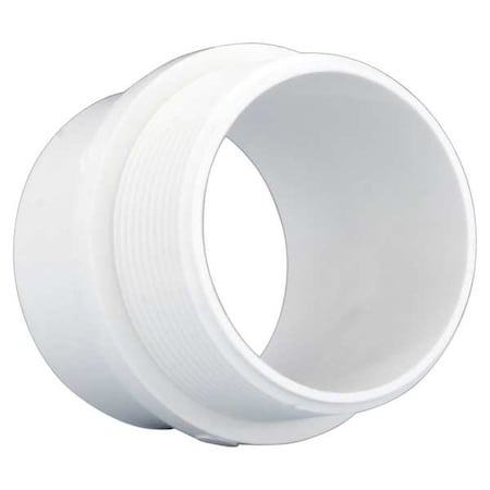 PVC Male Adapter, MNPT x Spigot, 3 in Pipe Size MPN:06366