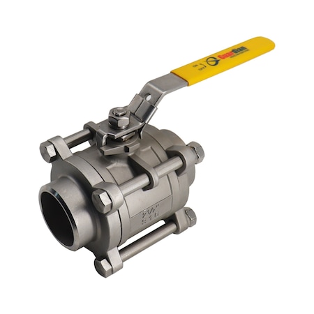 Manual 2-Way Ball Valve, Butt Weld, 316 SS MPN:06Q031B04038