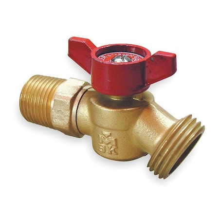 Hose Bibb, Quarter Turn, No Kink, 1/2 In M MPN:102-353HN