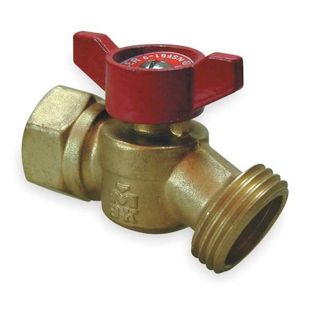 Hose Bibb, Quarter Turn, No Kink, 1/2 In F MPN:102-453HN