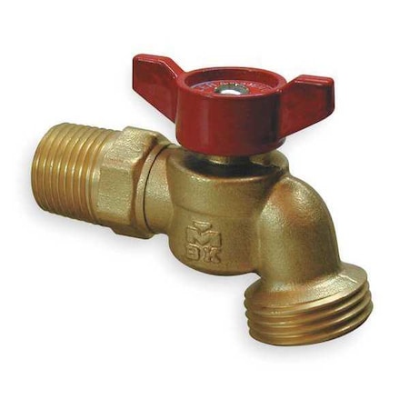 Hose Bibb, Quarter Turn, Standard, 1/2 In M MPN:103-053HN