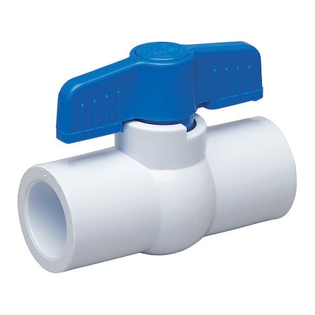 Manual 2-Way Ball Valve, Socket, PVC MPN:107-633-NP