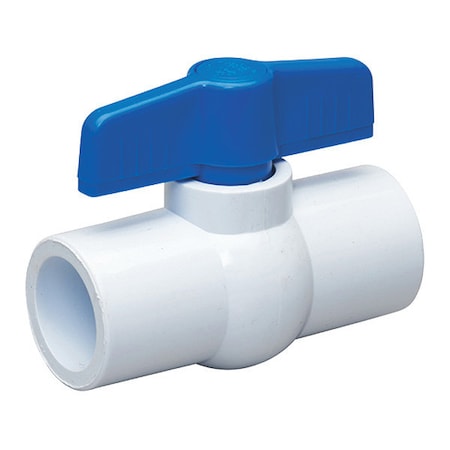 Manual 2-Way Ball Valve, Socket, PVC MPN:107-634-NP
