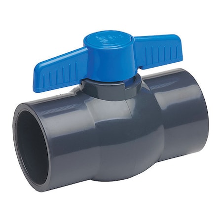 Manual 2-Way Ball Valve, Socket, PVC MPN:107-638-NPG