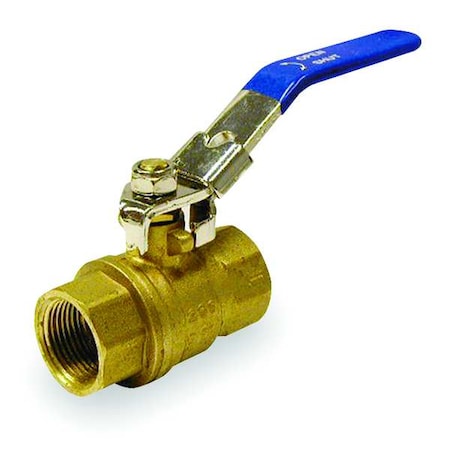 Manual 2-Way Ball Valve, IPS, Brass MPN:107-818-LH