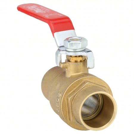 Manual 2-Way Ball Valve, Sweat, Brass MPN:107-854