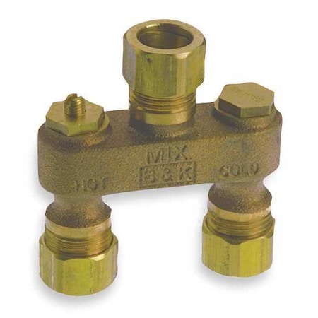 Anti Sweat Toilet Valve, 1/2 In, Brass MPN:109-503