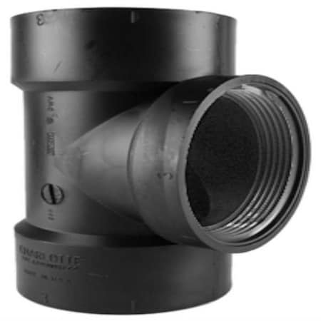 ABS, Tee, 2 in, 2 in Hub, 2 in NPT MPN:1CNV9