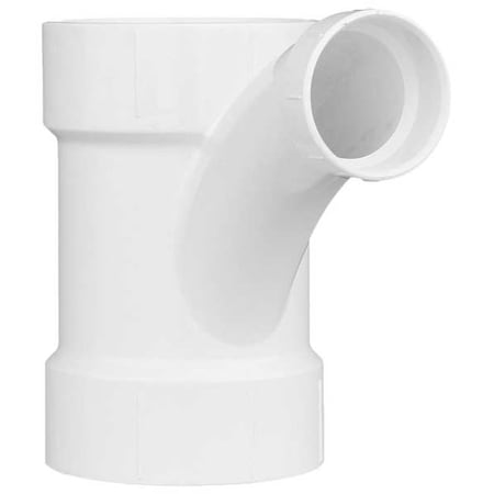 PVC Wye and 45 Degrees Elbow, Hub, 4 in x 4 in x 2 in Pipe Size MPN:1CNX2