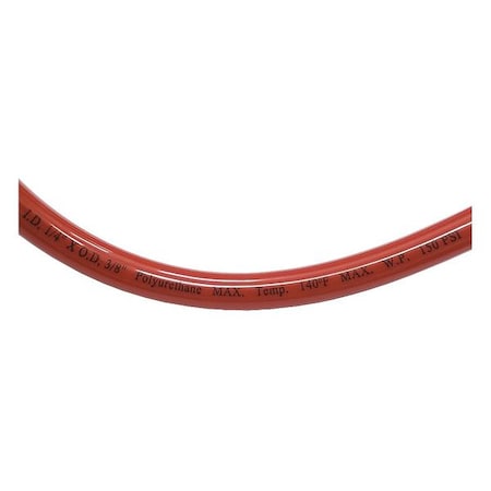 Tubing, Poly, 3/8 In, 150 PSI, 100 Ft, Red MPN:1CTG1