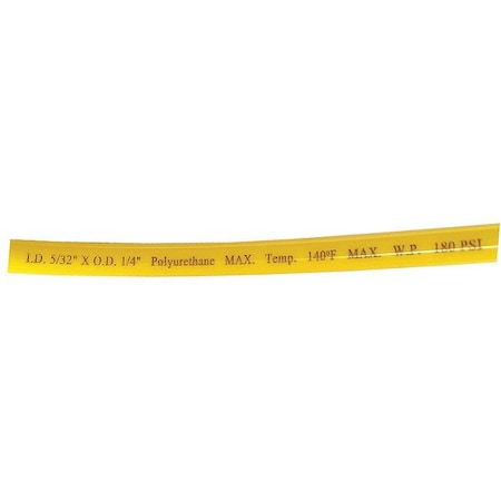 Tubing, Poly, 1/4 In, 180 PSI, 100 Ft, Yellow MPN:1CTG5