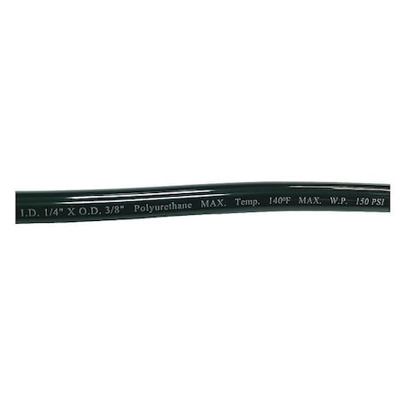 Tubing, 1/4 In. IDx3/8 In OD, 100 Ft, Black MPN:1PBN2