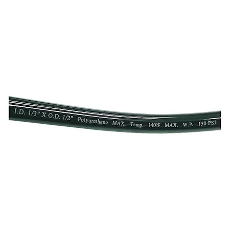 Tubing, 1/3In, IDx1/2 In OD, 100 Ft, Black MPN:1PBN3