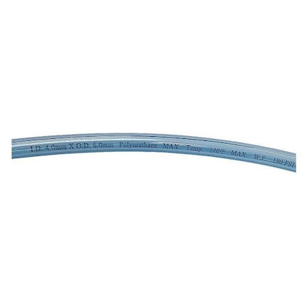 Tubing, 4 IDx6mm OD, 100 Ft, Clear Blue MPN:1PBR6