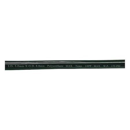 Tubing, 5 IDx8mm OD, 100 Ft, Black MPN:1PBR9