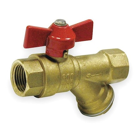 Ball Valve, Brass, 3/4 In NPT F x F MPN:1PYZ1