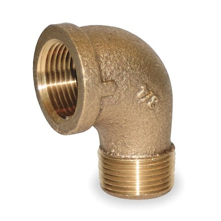 90 Degrees Street Elbow Red Brass 90 Degrees Street Elbow, 1 1/2 in Male NPT X 1 1/2 in Female NPT MPN:1VEW8