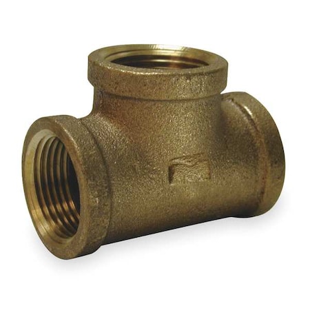 Tee Red Brass Tee, 1 in Female NPT X 1 in Female NPT MPN:1VEZ7