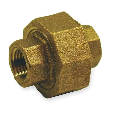 Union Red Brass Union, 1/8 in Female NPT X 1/8 in Female NPT MPN:1VFJ6
