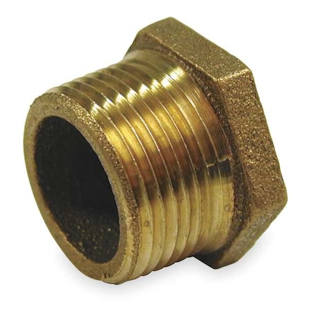Hex Bushing Red Brass Hex Bushing, 1 1/2 in Male NPT X 1 in Female NPT MPN:1VGA1