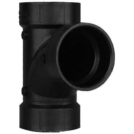 ABS, SanitaryTee, 2in, 2inHub, 2in MPN:1WHT7
