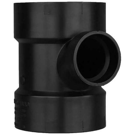 ABS, SanitaryTee, 4in, 4inHub, 2in MPN:1WHU6