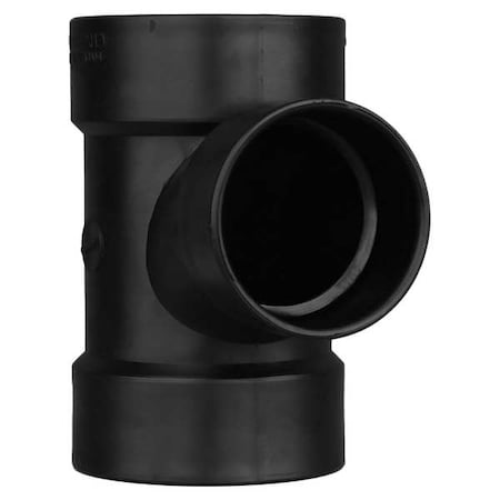 ABS, SanitaryTee, 4in, 4inHub, 3in MPN:1WHU7