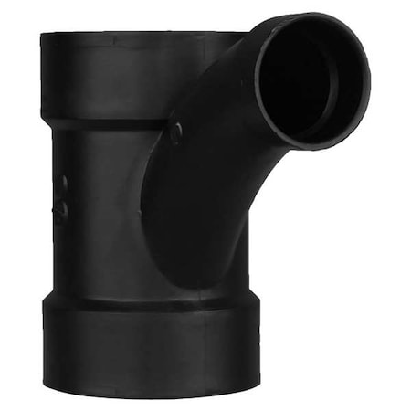 ABS, Double Wye, 4 in, 4 in Hub, 2 in MPN:1WHX2
